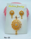 Designer Matte Gold Pandal Butti Set Catalog
